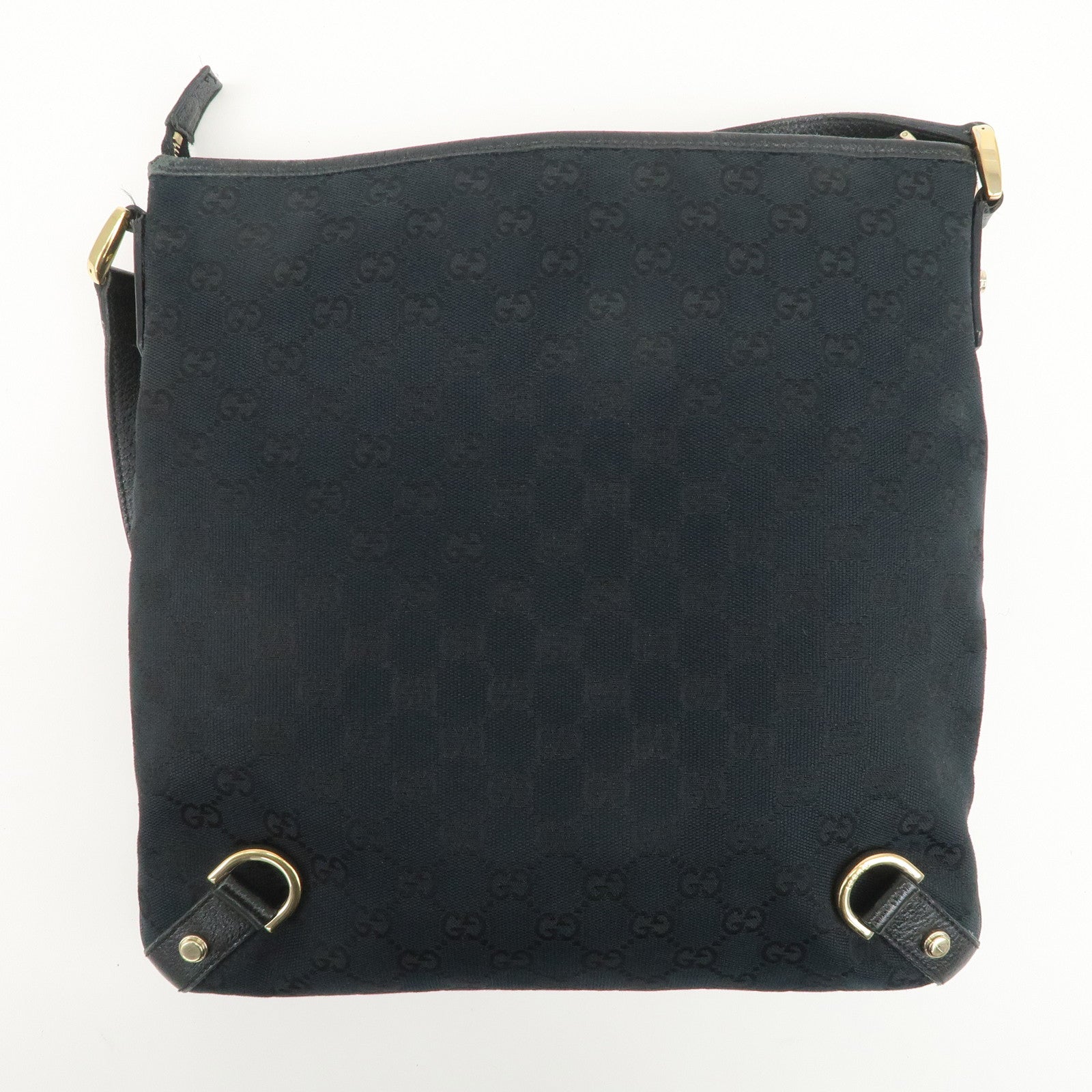 GUCCI Abbey GG Canvas Leather Shoulder Bag Crossbody Bag 131326