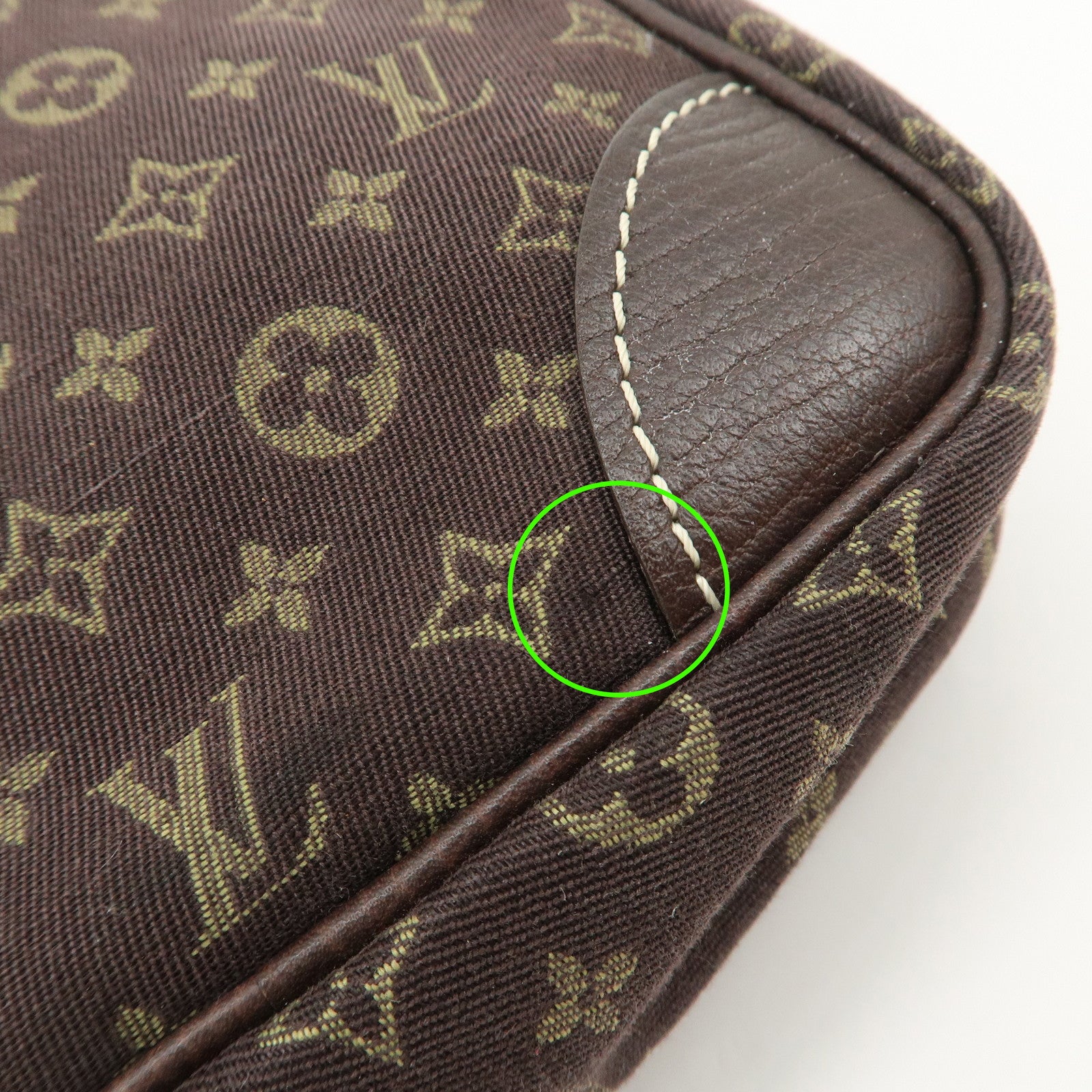 Louis Vuitton Monogram Mini Lin Danube Shoulder Bag Brown M95228