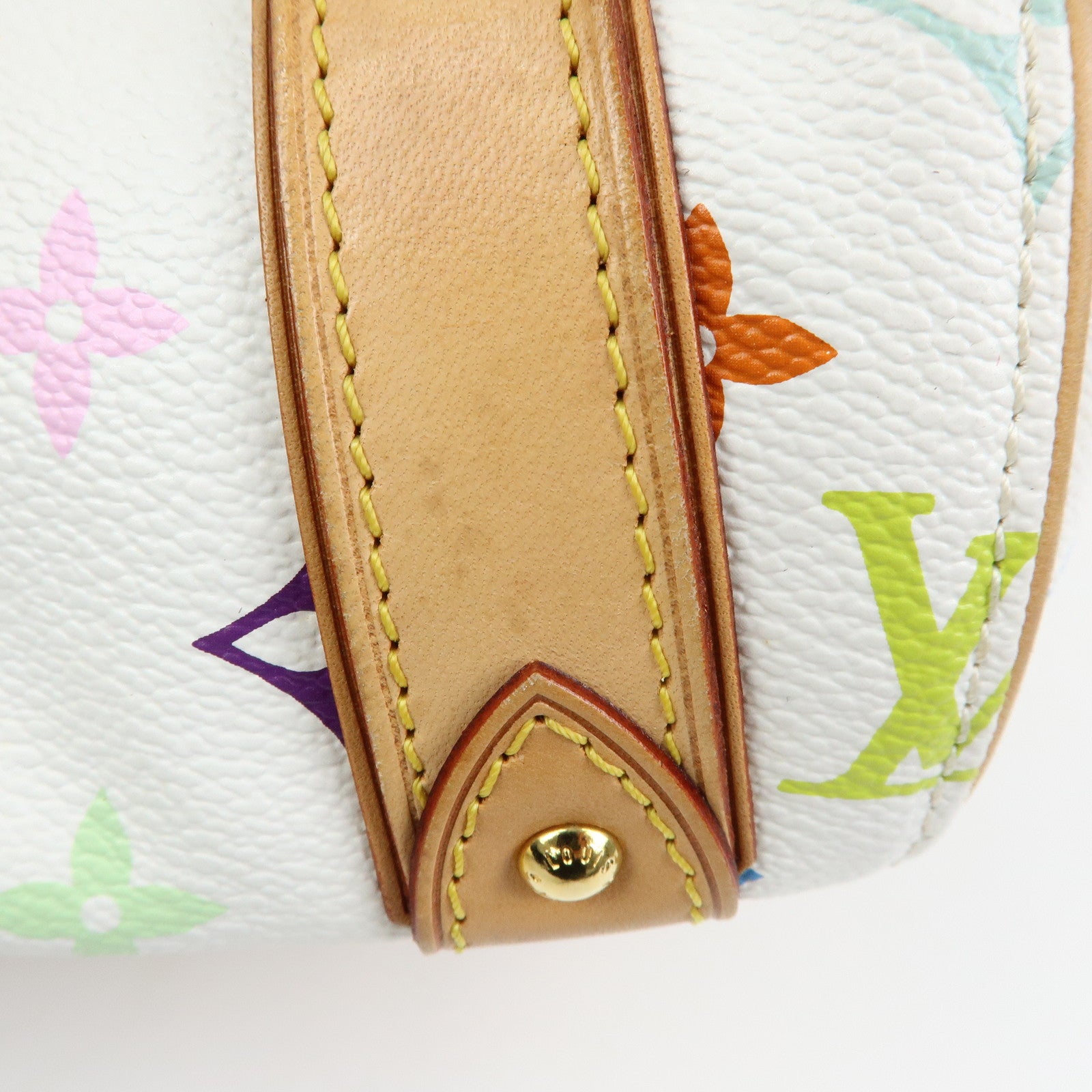 Louis Vuitton Monogram Multicolor Priscilla Hand Bag Blanc M40096