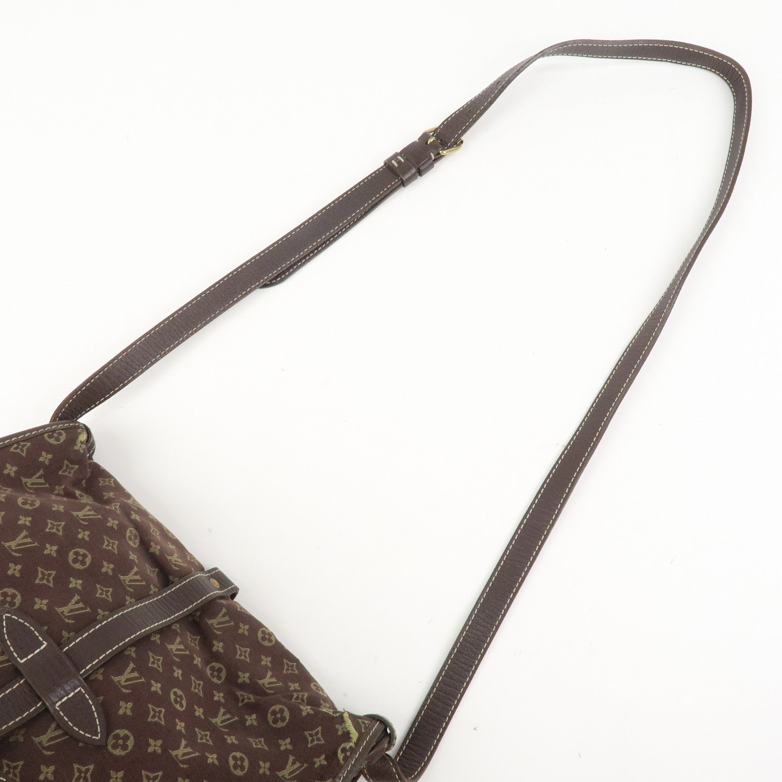 Louis Vuitton Monogram Mini Lin Saumur 30 Shoulder Bag Ebene M95227