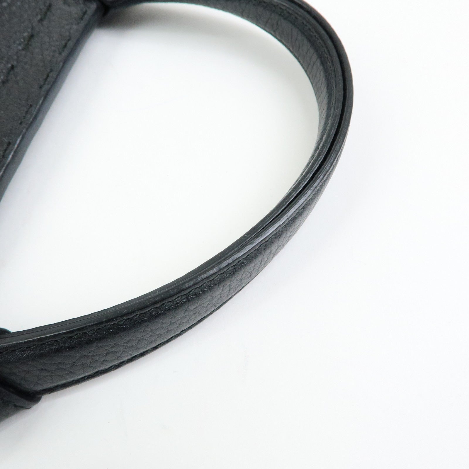 GUCCI Double G Calf Leather 2Way Bag Shoulder Bag Black 421890