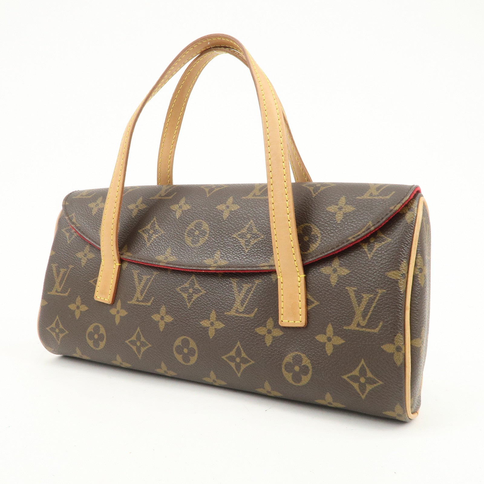 Louis Vuitton Monogram Sonatine Hand Bag Brown M51902