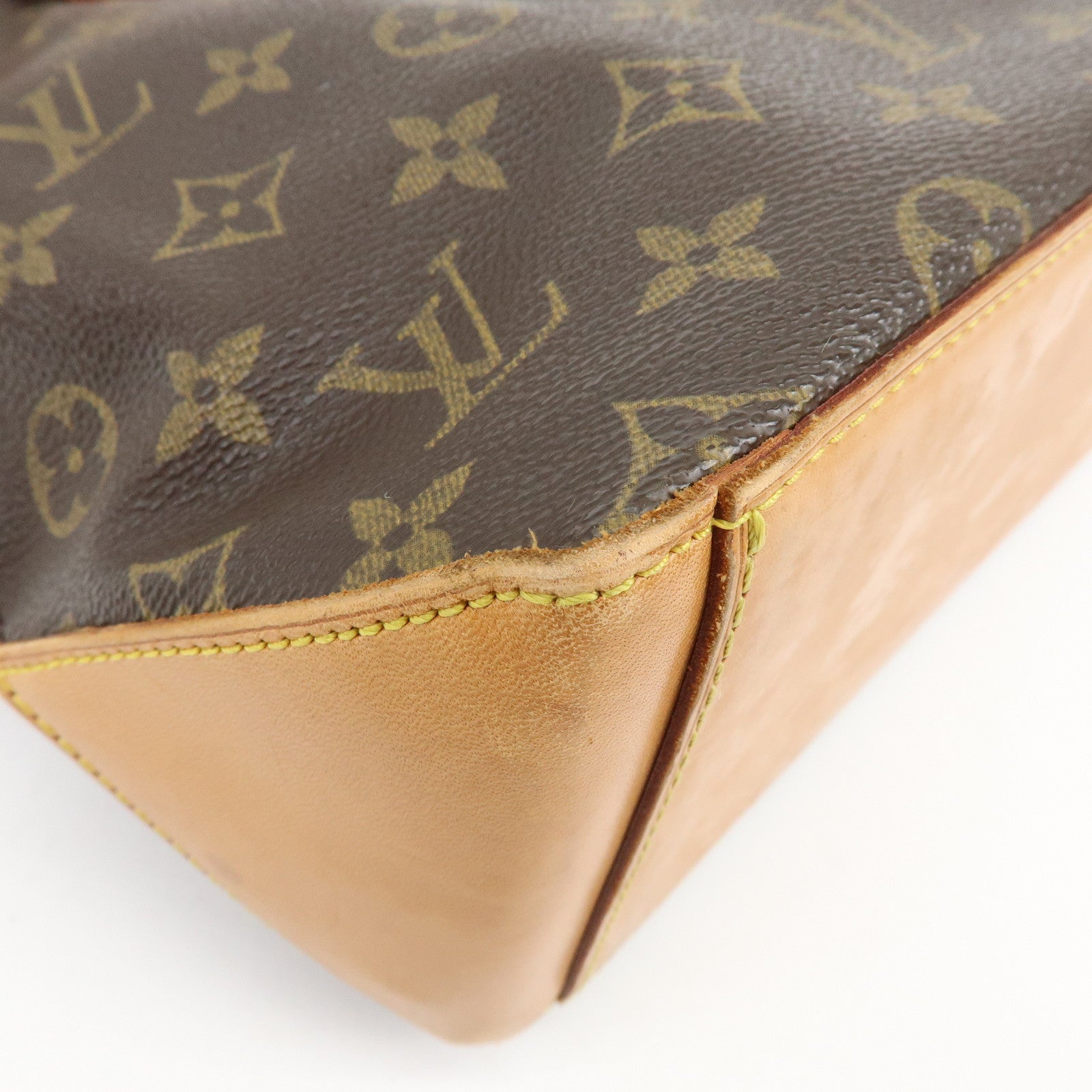 Louis Vuitton Monogram Cabas Piano Tote Bag Hand Bag Brown M51148