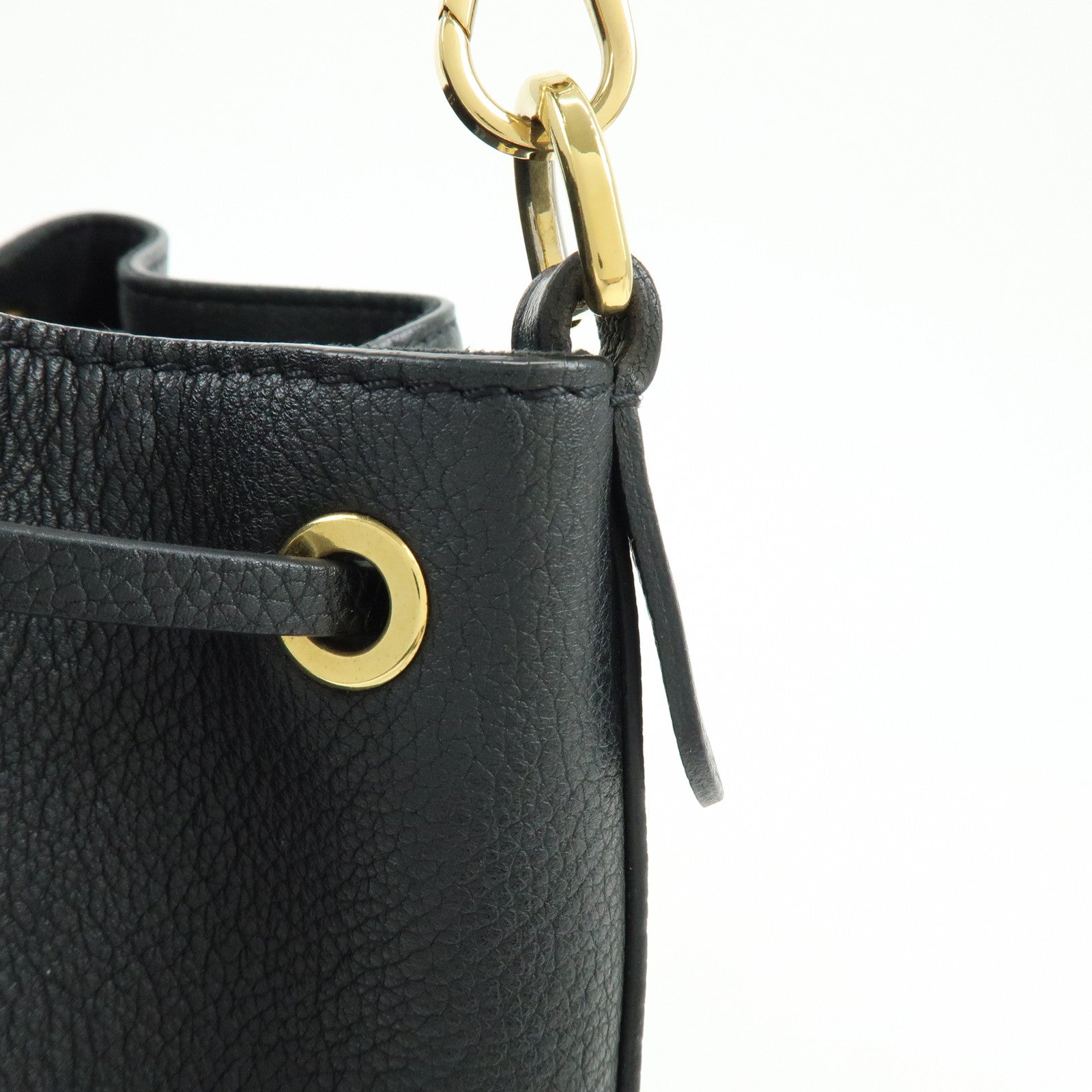 Louis Vuitton Lockme Bucket NV 2Way Bag Hand Bag Black M57687