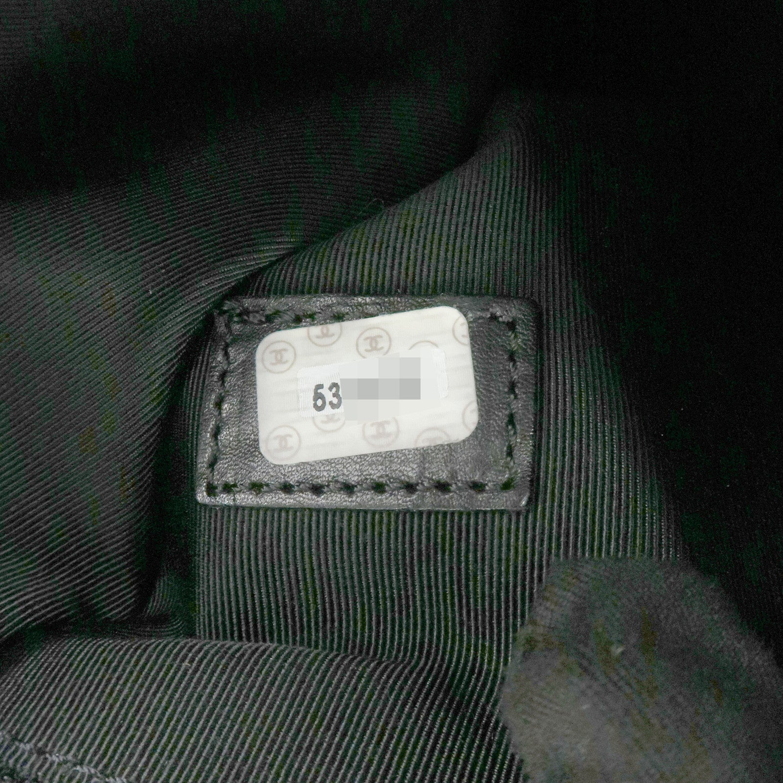 CHANEL COCO Mark Caviarskin Chain Shoulder Bag Black A10492