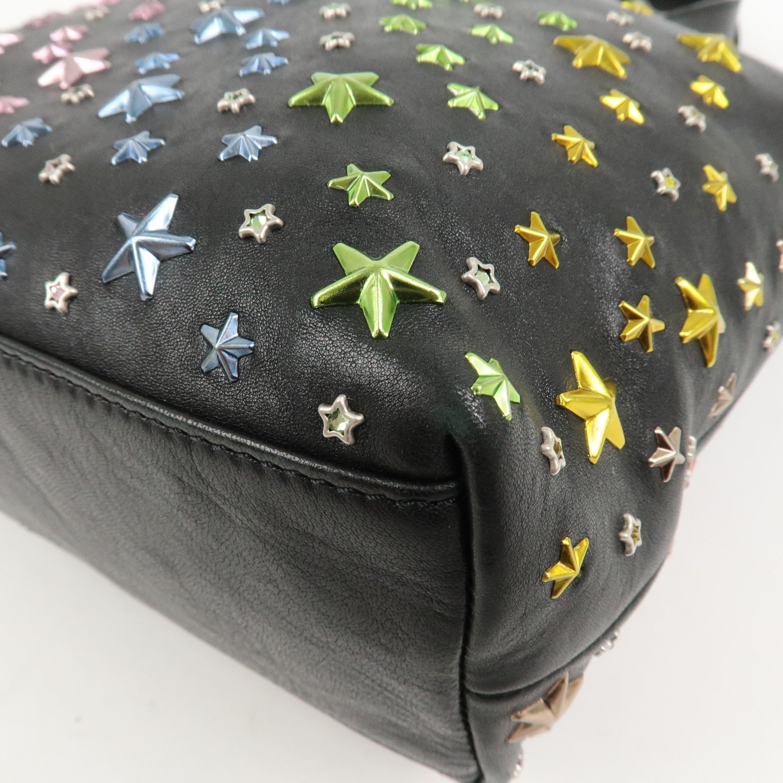 JIMMY CHOO Studs Leather 2Way Bag Shoulder Bag Japan Ltd