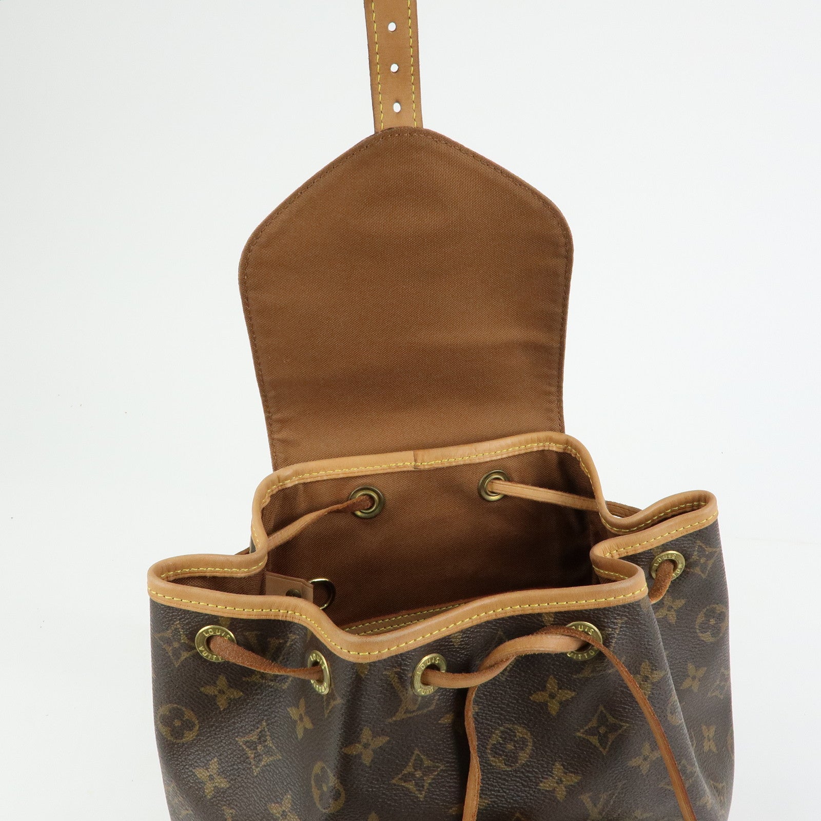 Louis Vuitton Monogram Montsouris MM Backpack Rucksack Brown M51136