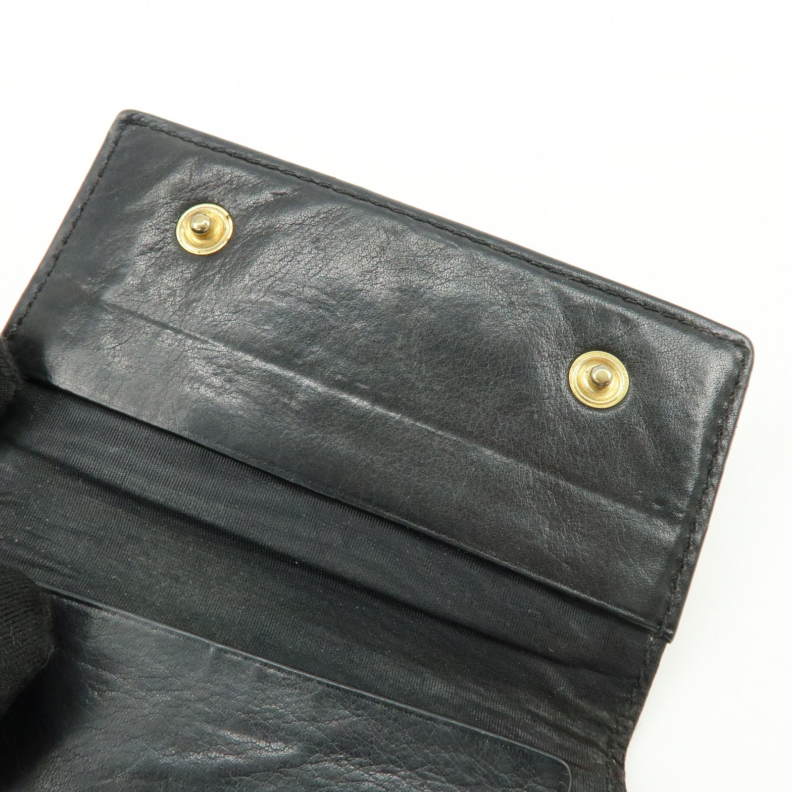 CHANEL COCO Mark Caviarskin 6Rings Key Case Key Holder Black A13502