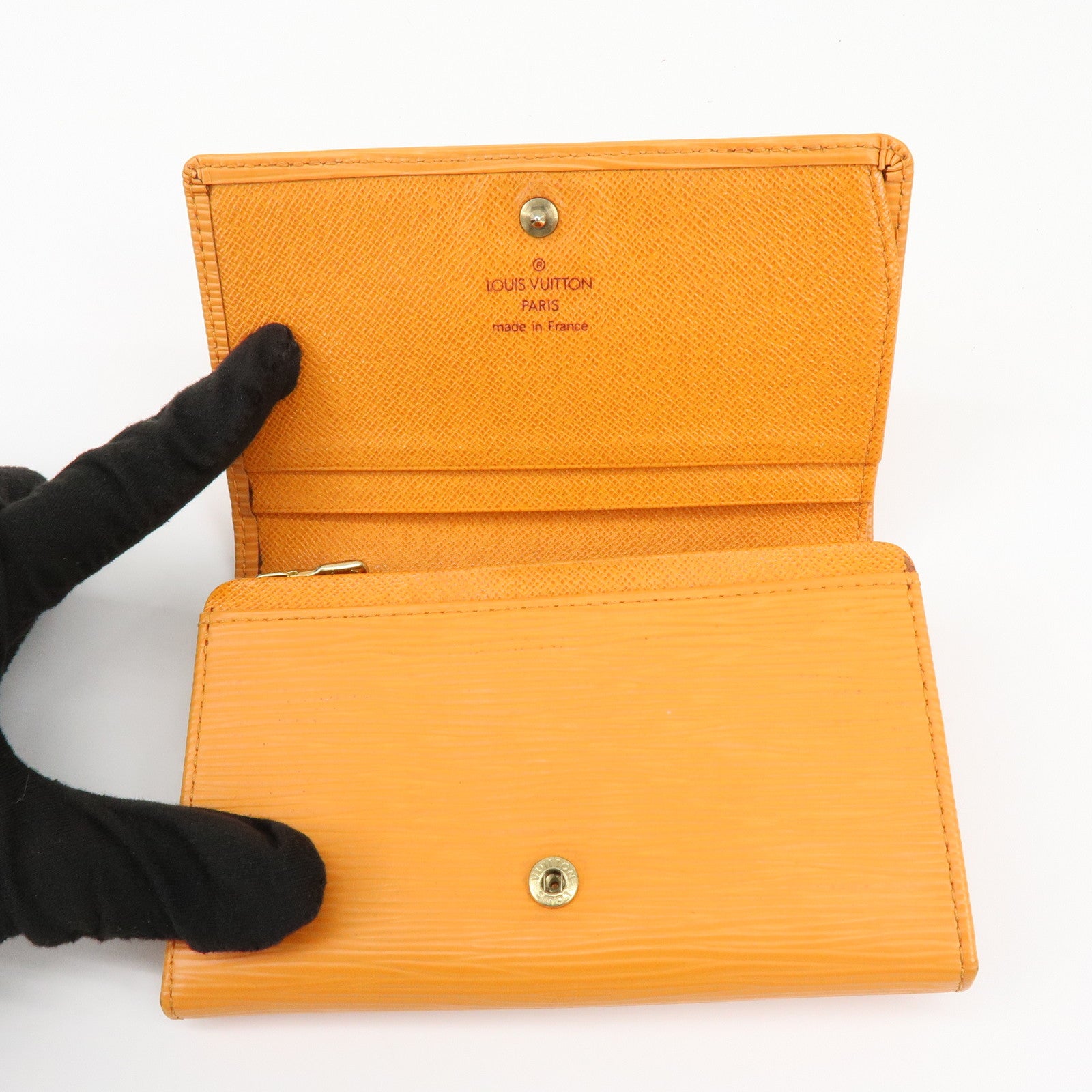 Louis Vuitton Epi Leather Porte Monnaie Billets Tresor M6350H