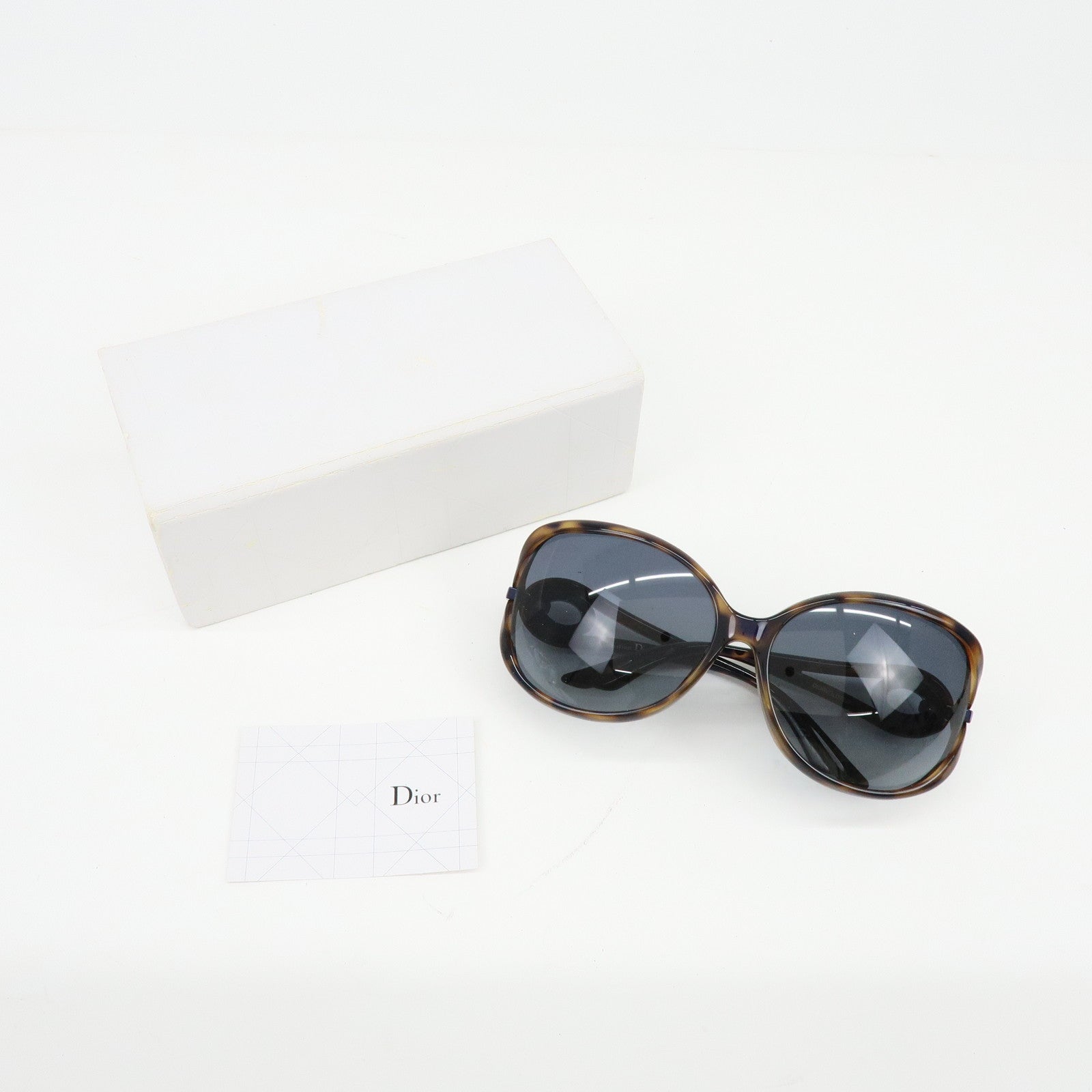 Christian Dior Plastic Sunglasses 62□15 120 Brown NB7HD