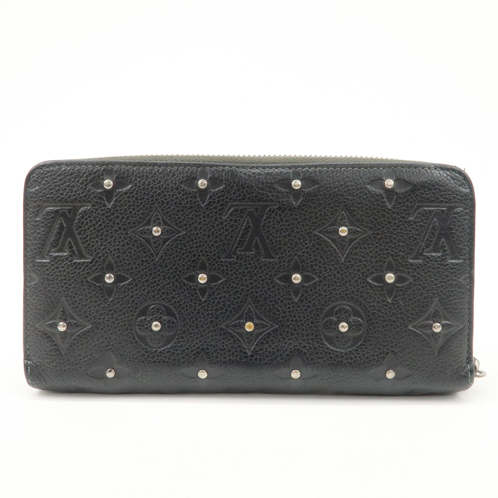 Louis Vuitton Empreinte Leather Studs Zippy Wallet Platine M61442