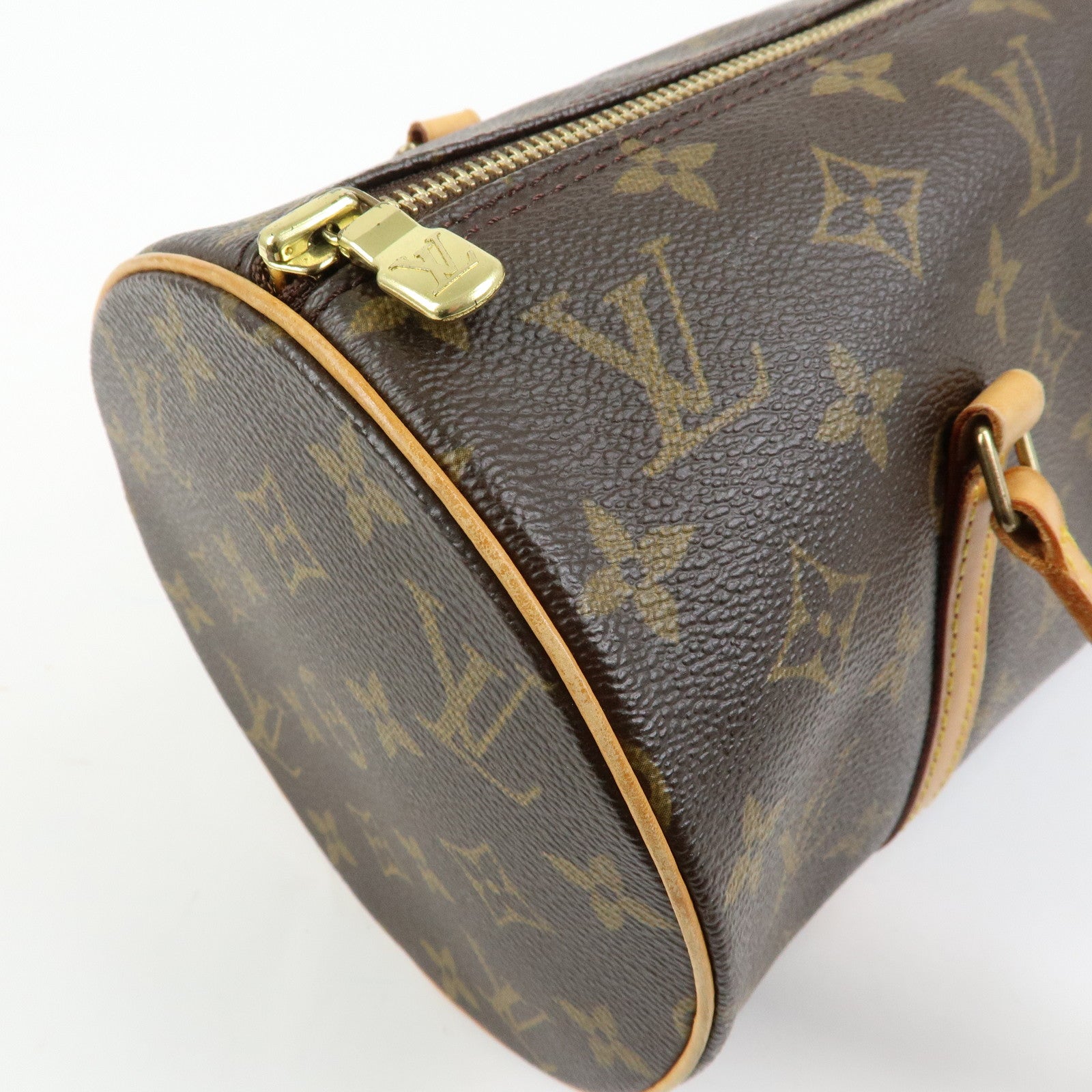 Louis Vuitton Monogram Papillon 30 Hand Bag Brown M51385