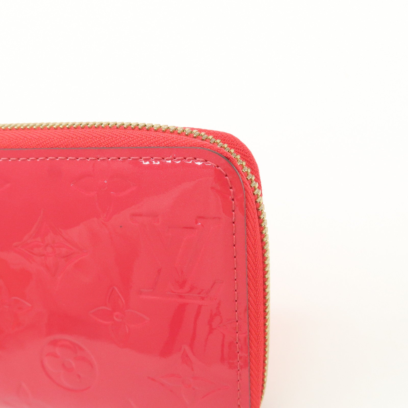 Louis Vuitton Monogram Vernis Round Zippy Wallet Hot Pink M93058 Used