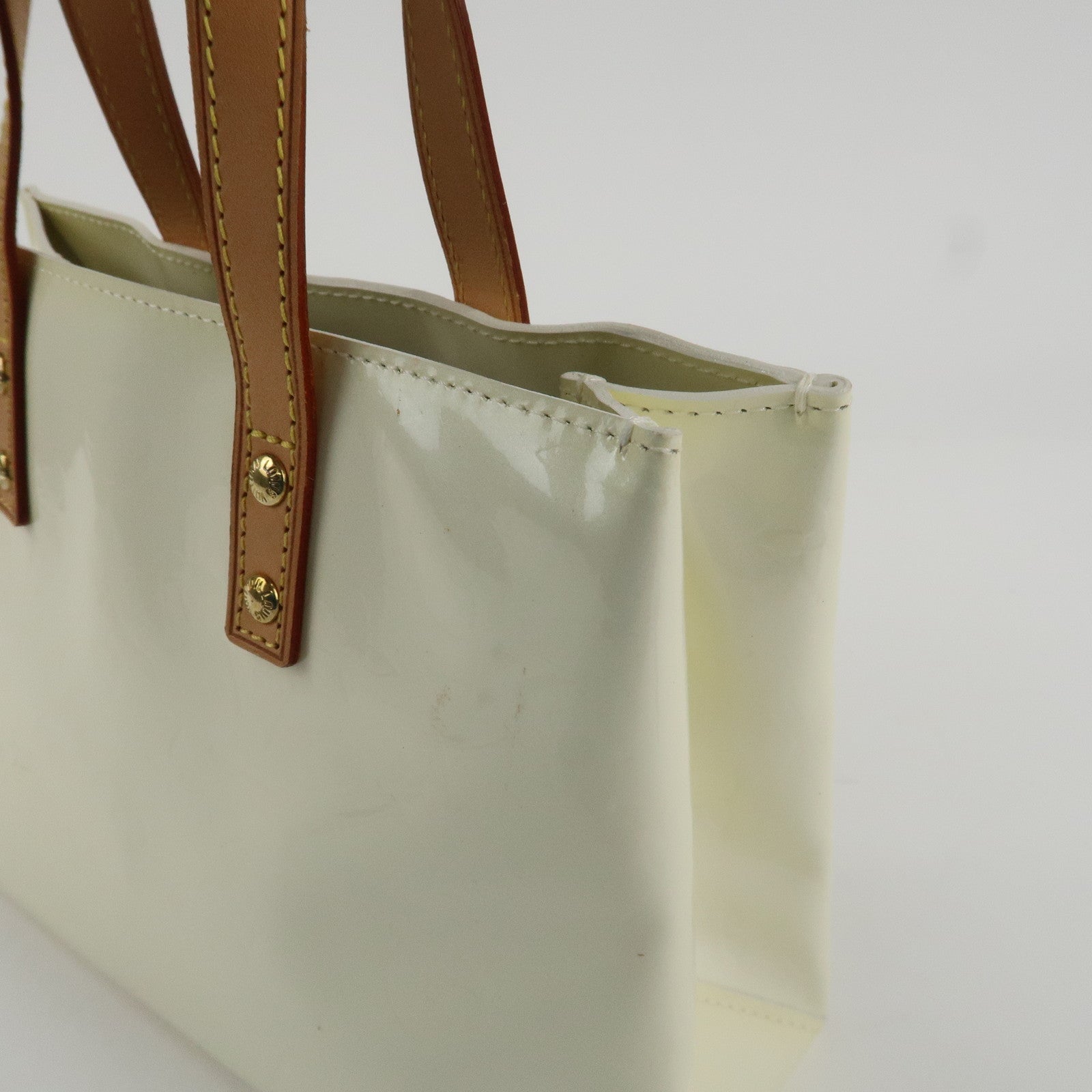 Louis Vuitton Monogram Vernis Leather Lead PM Tote Bag Perle M91336 Used