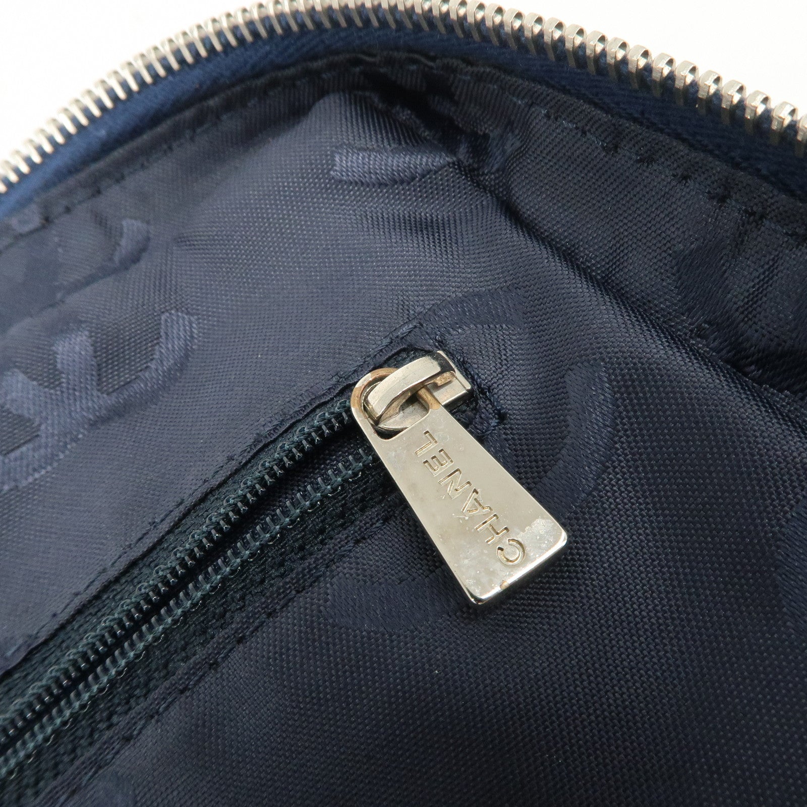 CHANEL COCO Mark Denim Boston Bag Hand Bag Travel Bag Blue