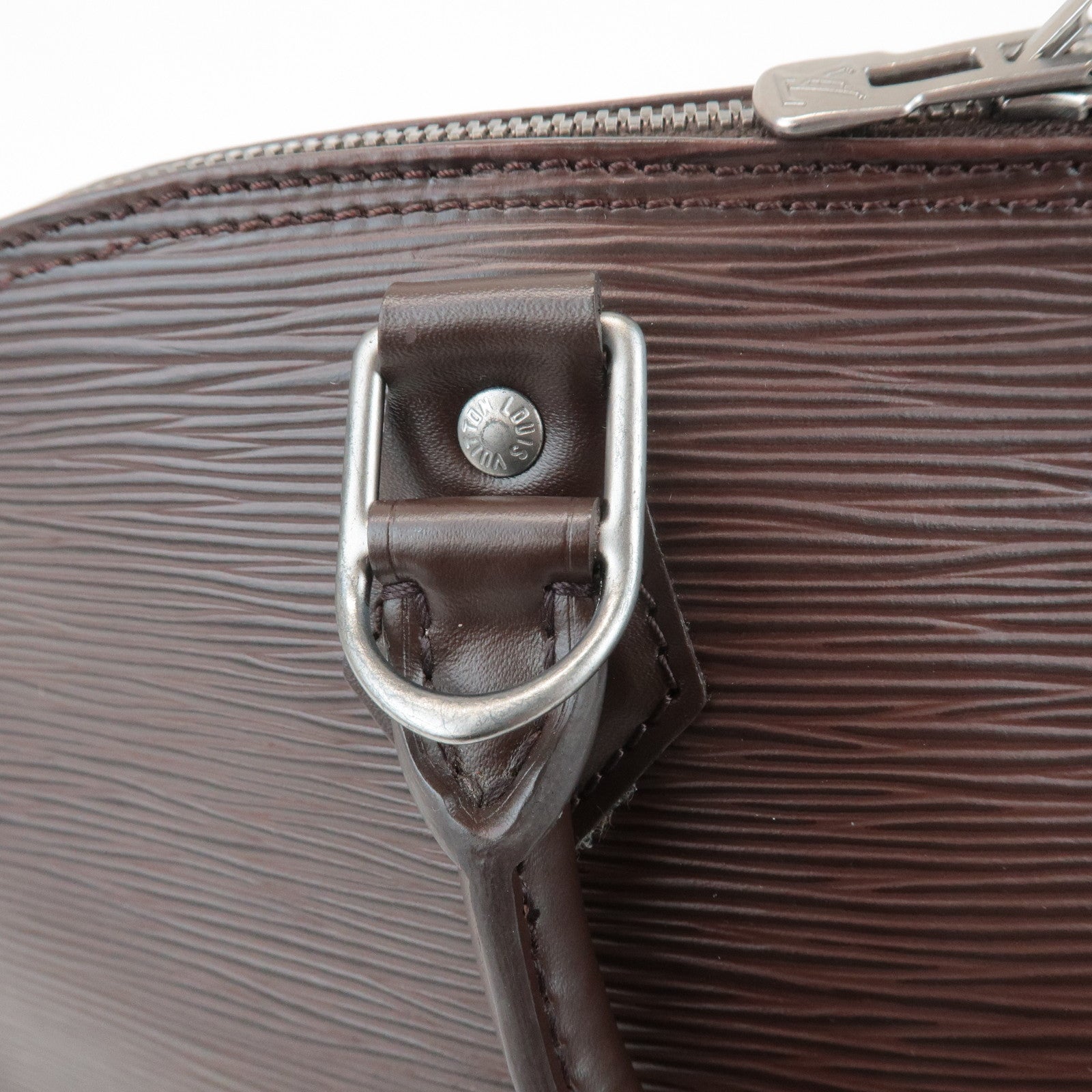 Louis Vuitton Epi Leather Alma PM Hand Bag Mocha Brown M5214D Used