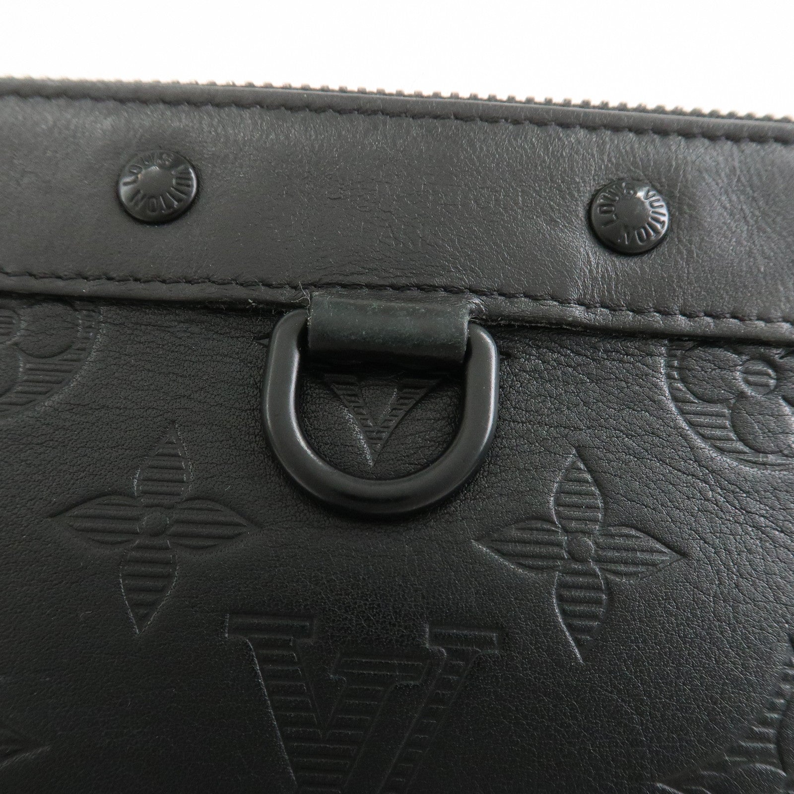 Louis Vuitton Monogram Shadow Pochette Discovery PM Noir M44335