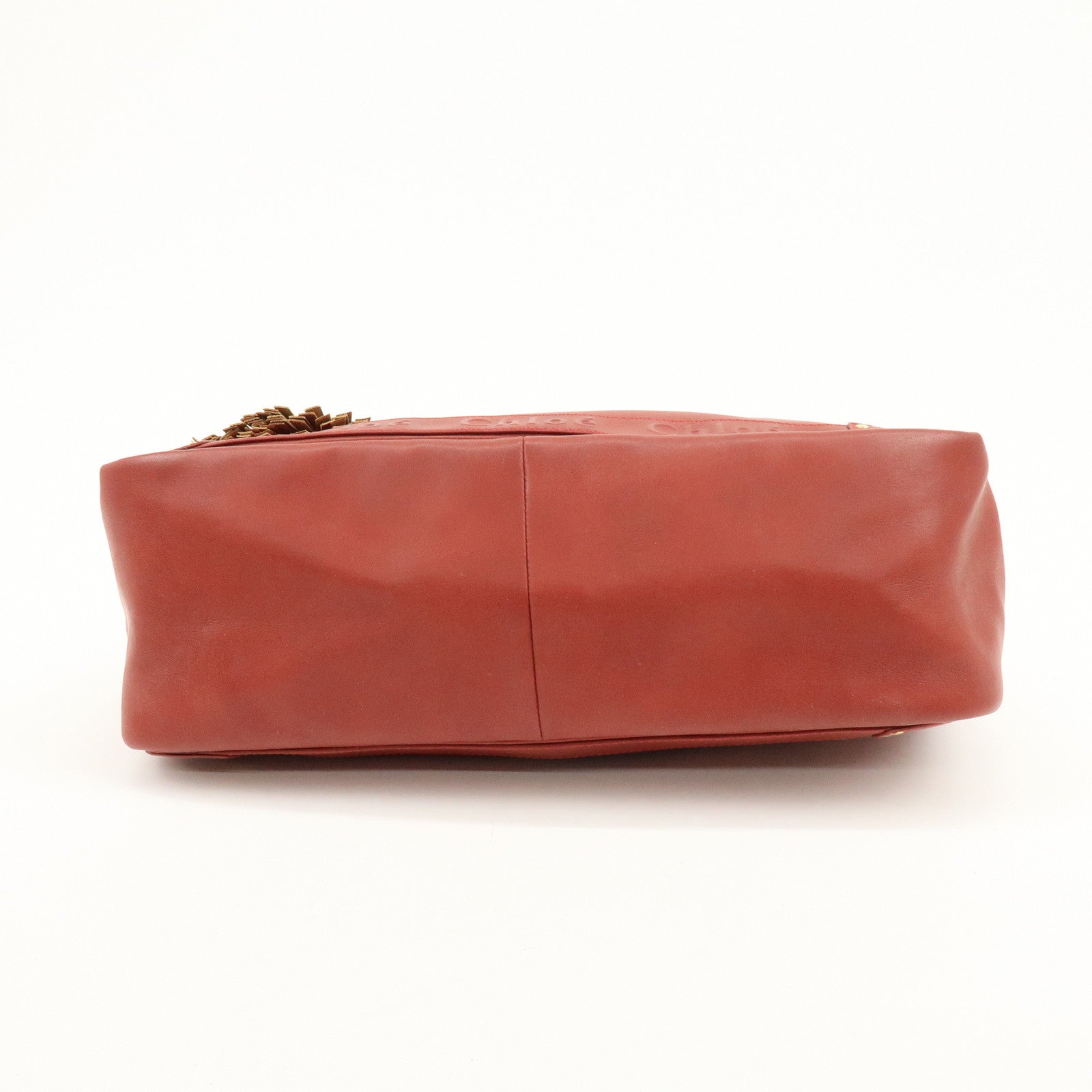 Chloe Eden Leather Shoulder Bag Hand Bag Tote Bag Red