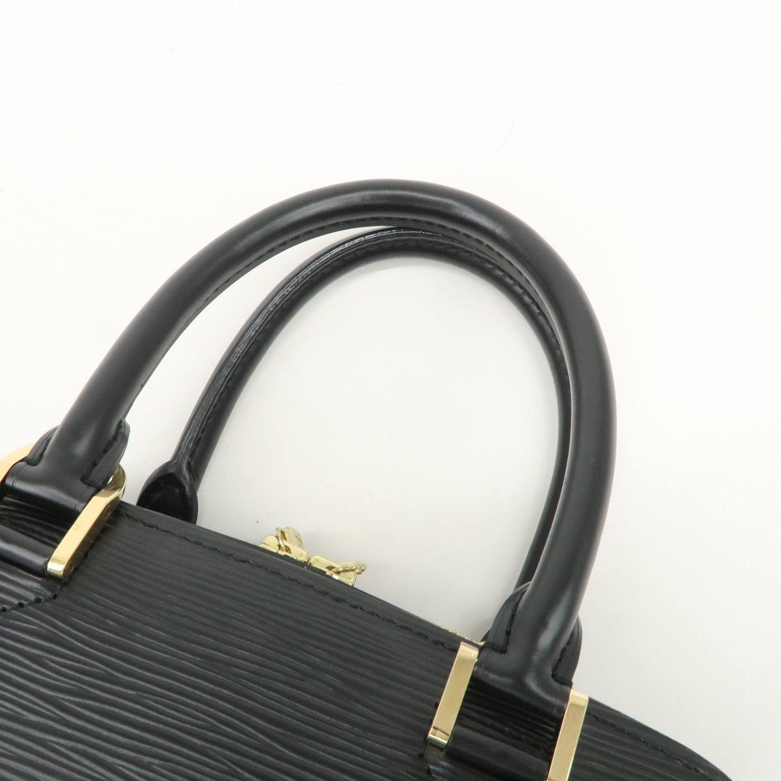 Louis Vuitton Epi Leather Pont Neuf Hand Bag Black Noir M52052