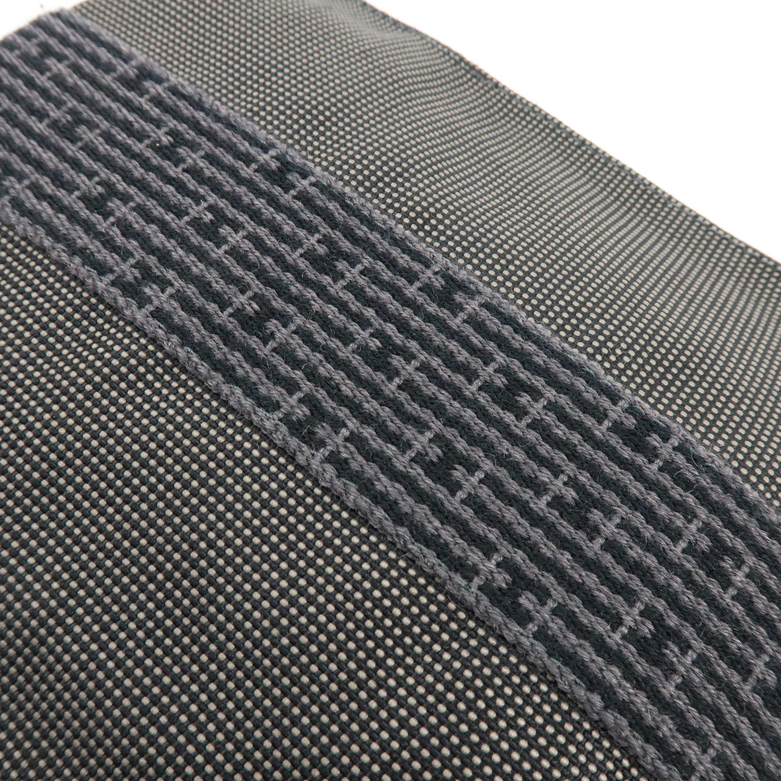 HERMES Airline Canvas Shoulder Bag Crossbody Bag Black