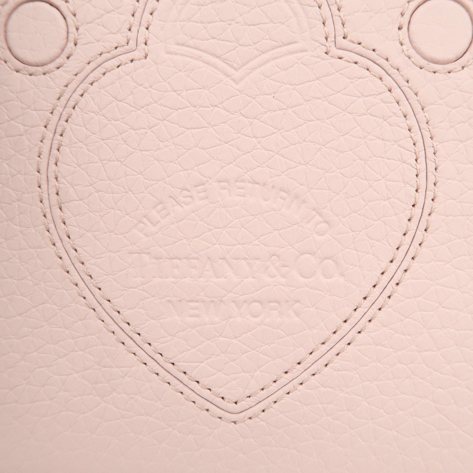 Tiffany & Co Return to Heart Leather Pouch Accessory Case Pink