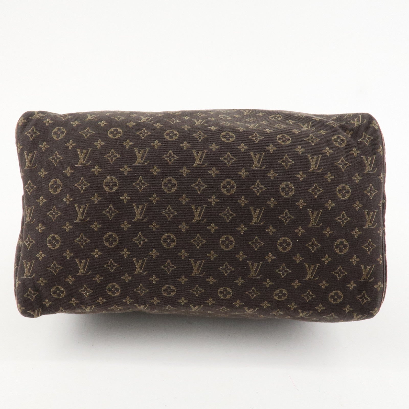 Louis Vuitton Monogram Mini Lin Speedy 30 Boston Bag Ebene M95224 Used