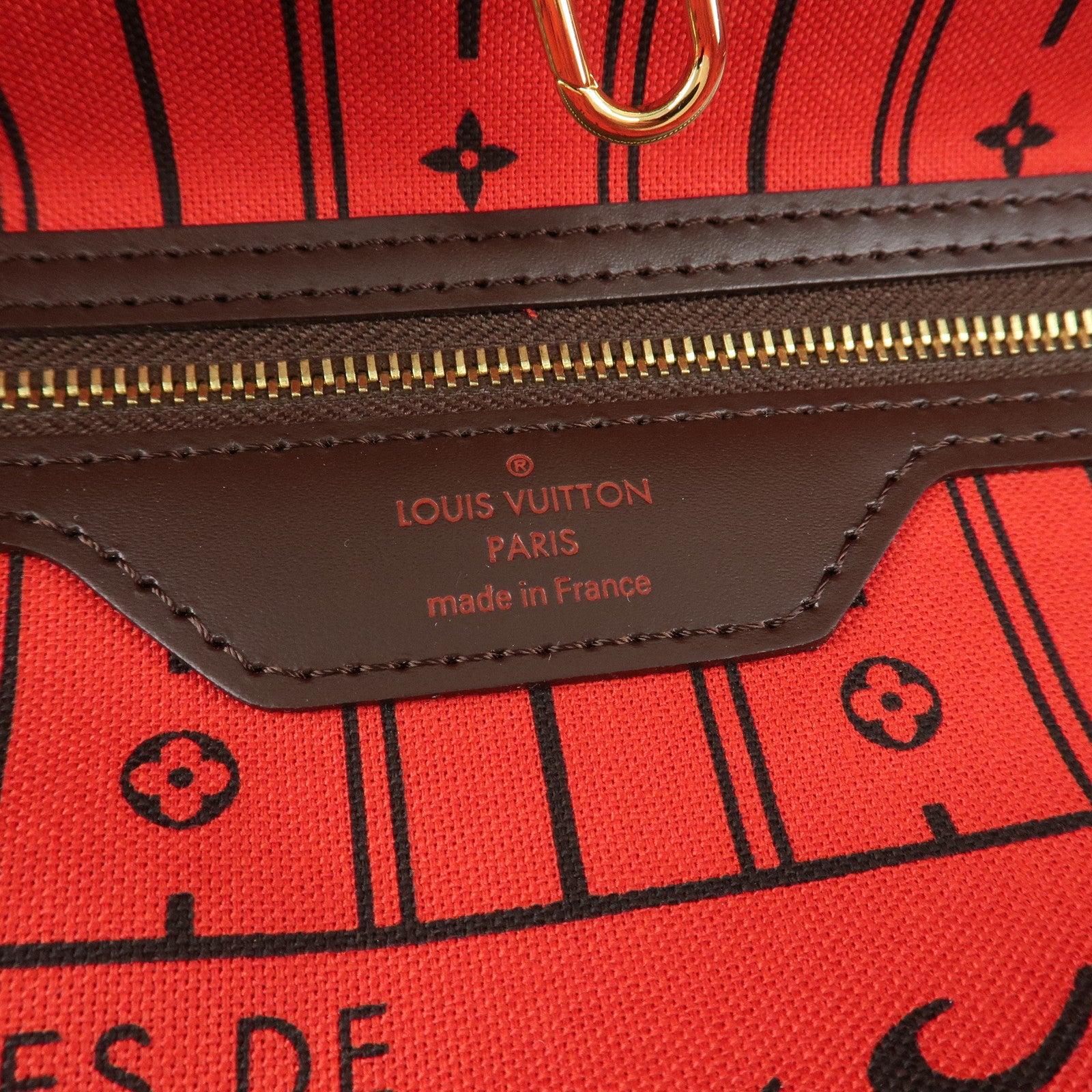 Louis Vuitton Damier Neverfull MM Tote Bag Shoulder Bag N51105 Used