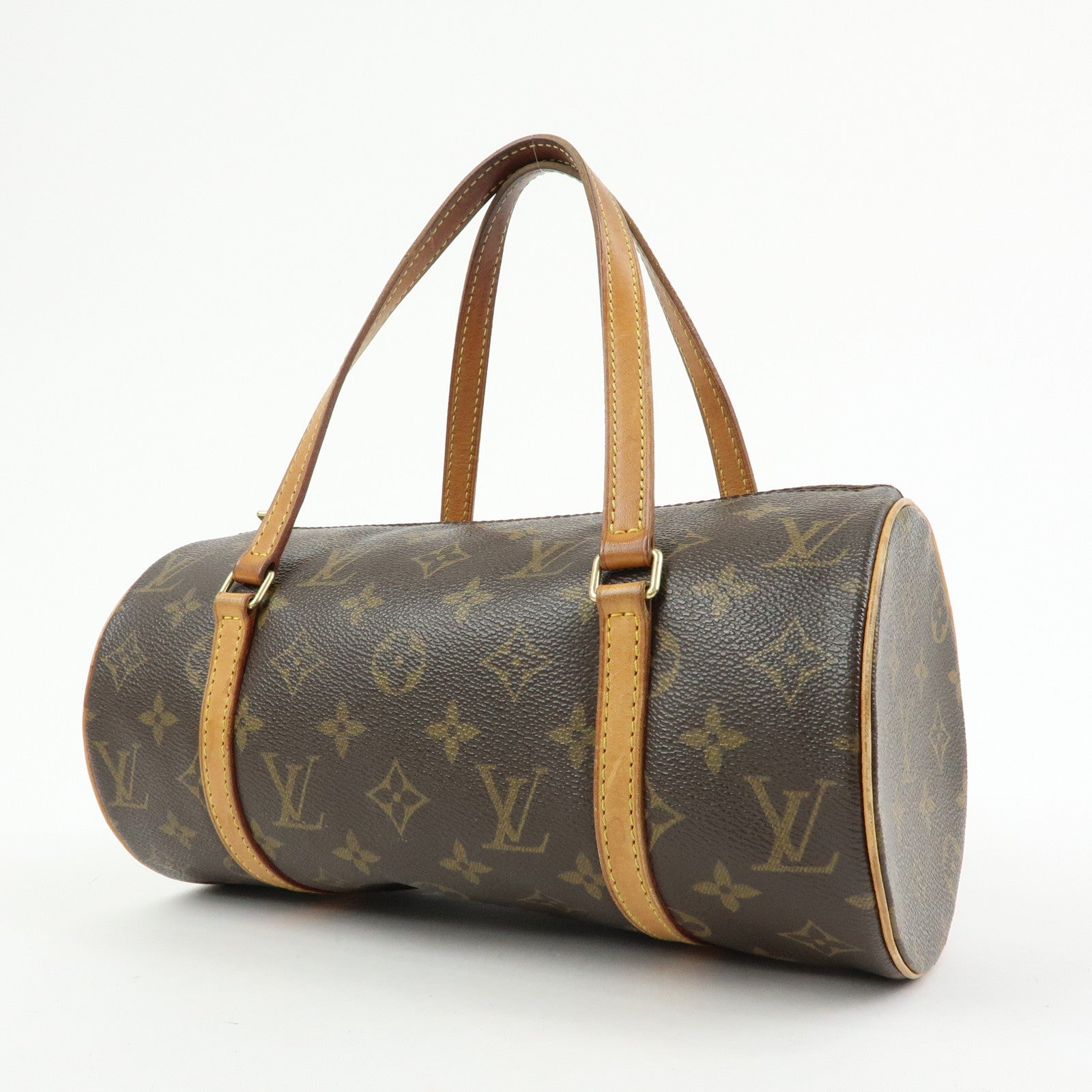 Louis Vuitton Monogram Papillon 26 Hand Bag Brown M51386