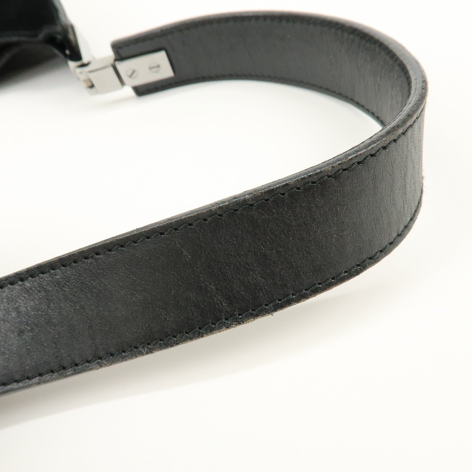 GUCCI Suede Leather Shoulder Bag Hand Bag Black 001・3767
