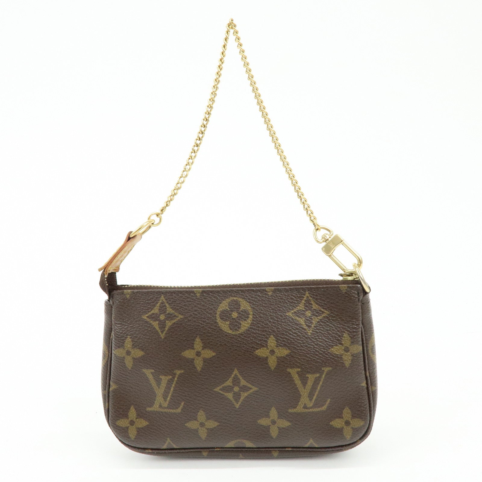 Louis Vuitton Monogram Mini Pochette Accessoires Hand Bag M58009