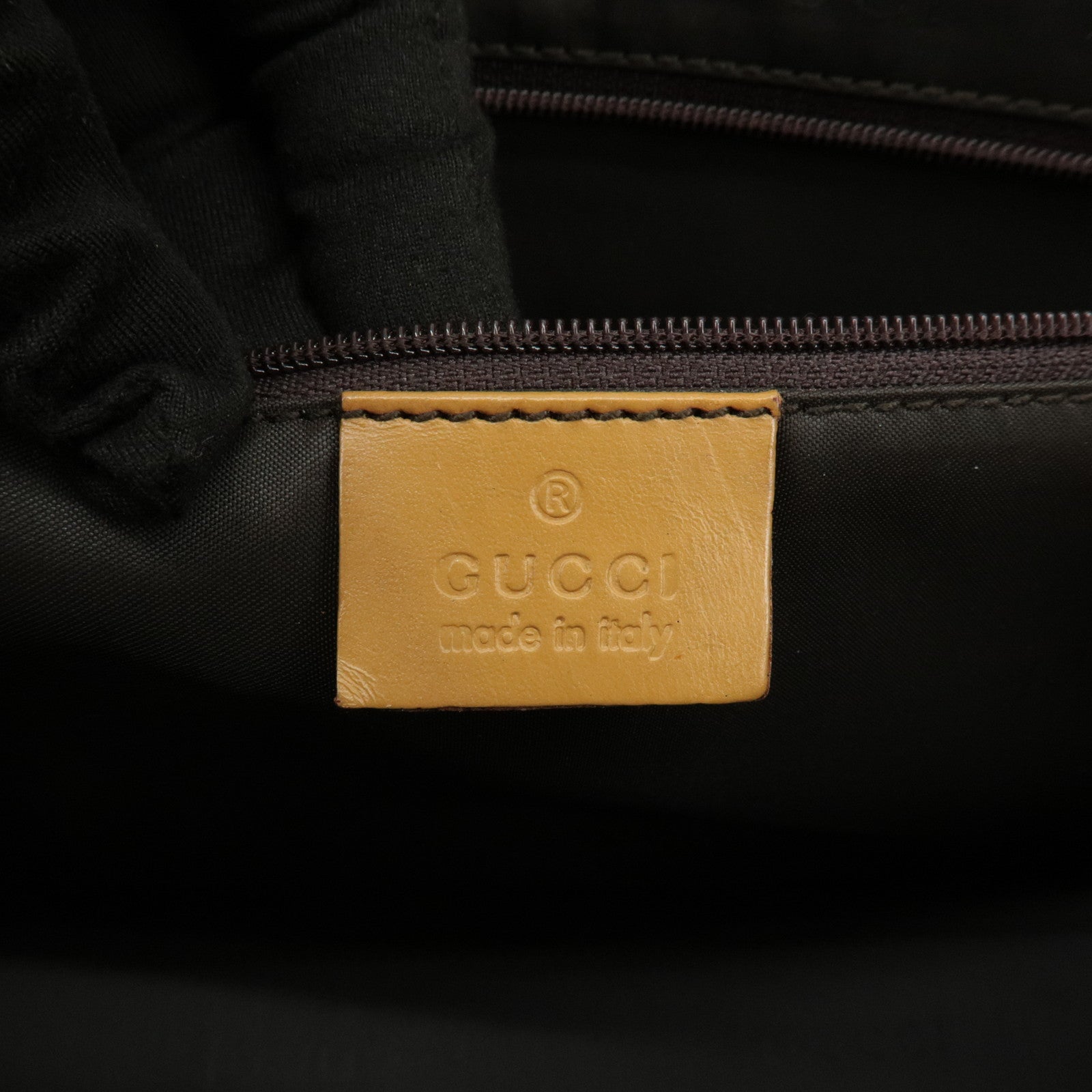 GUCCI Jackie Leather Shoulder Bag Tote Bag Beige 002.1073 Used