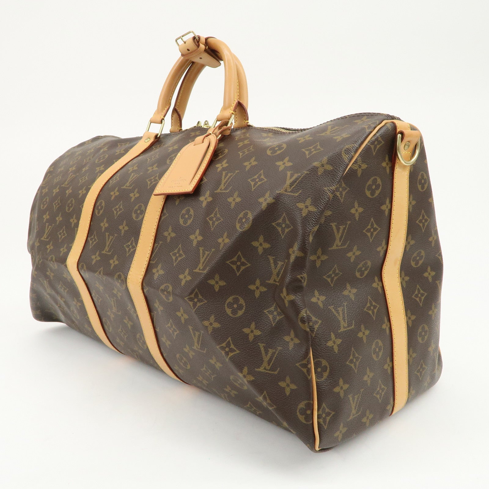 Louis Vuitton Monogram Keep All Bandouliere 55 Boston Bag M41414