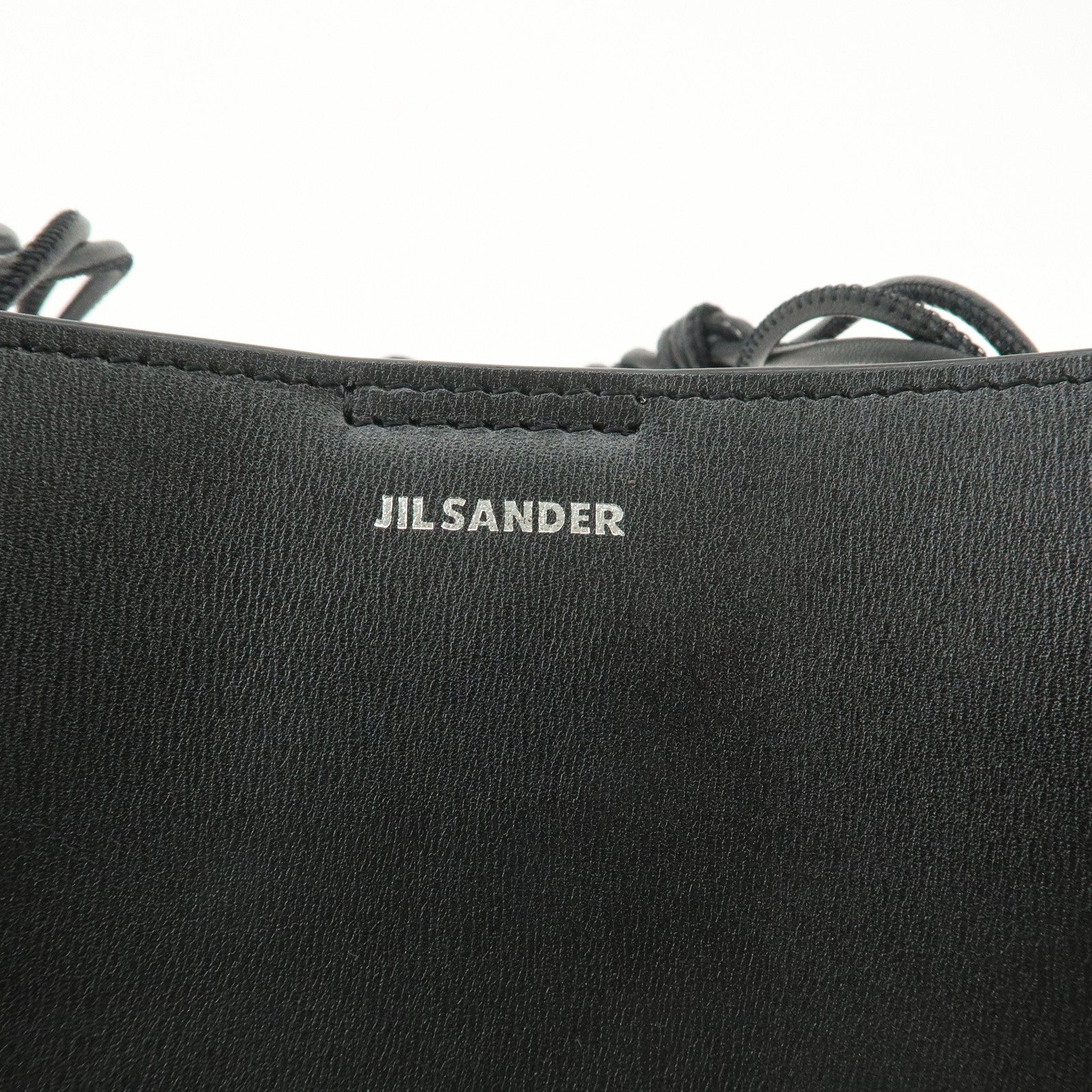 Jil Sander Leather Tangle Bag Shoulder Bag Black