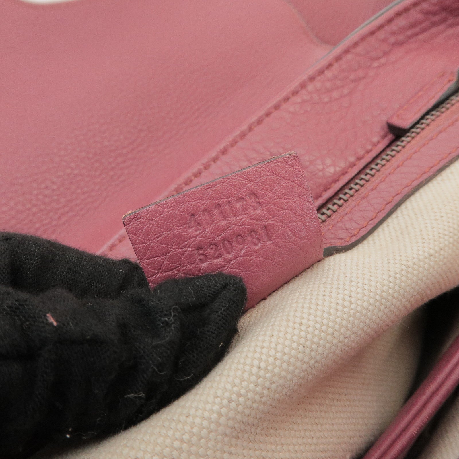 GUCCI GG Marmont Leather Shoulder Bag Rose Pink 401173