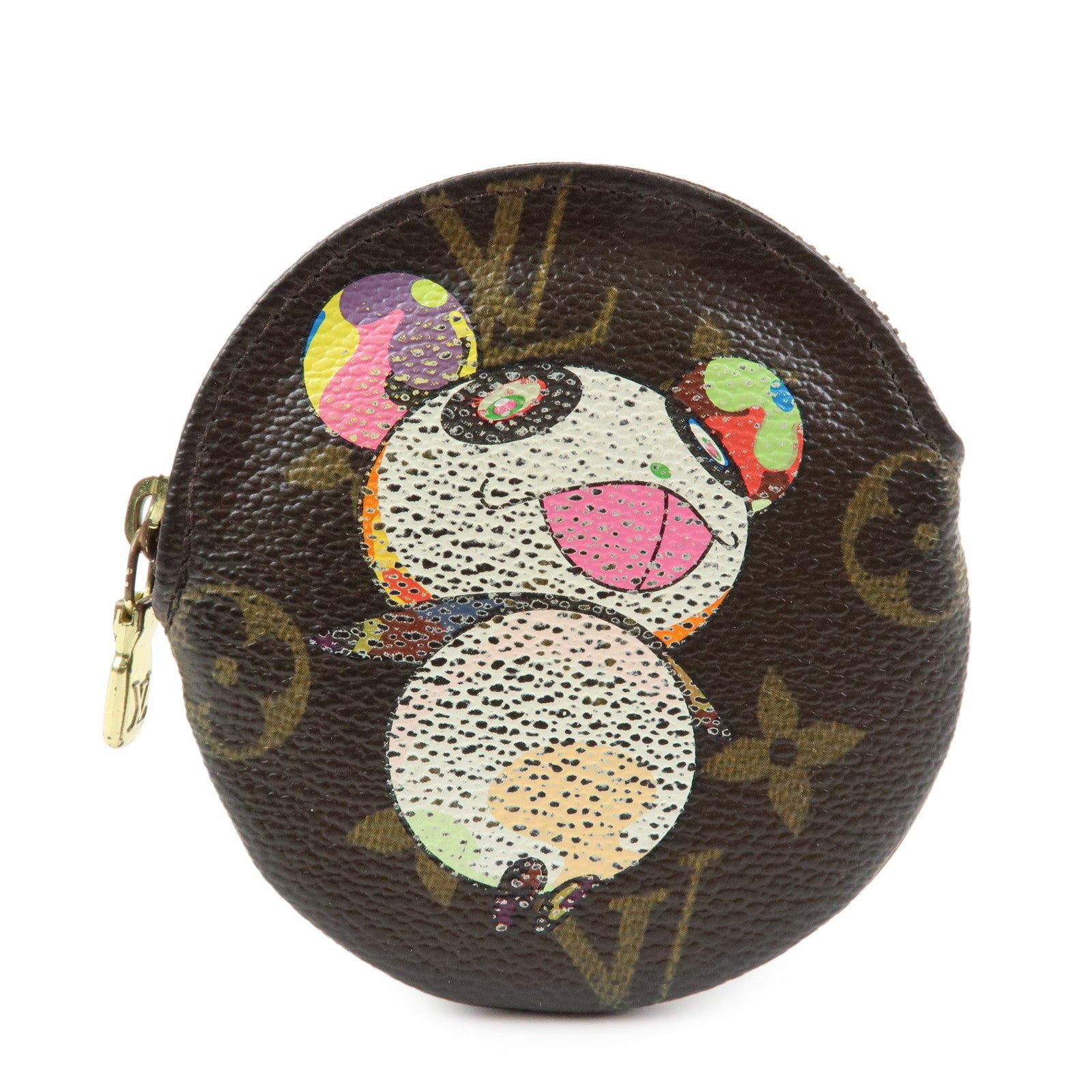 Louis Vuitton Monogram Porte Monnaie Rond Panda Coin Case M61928