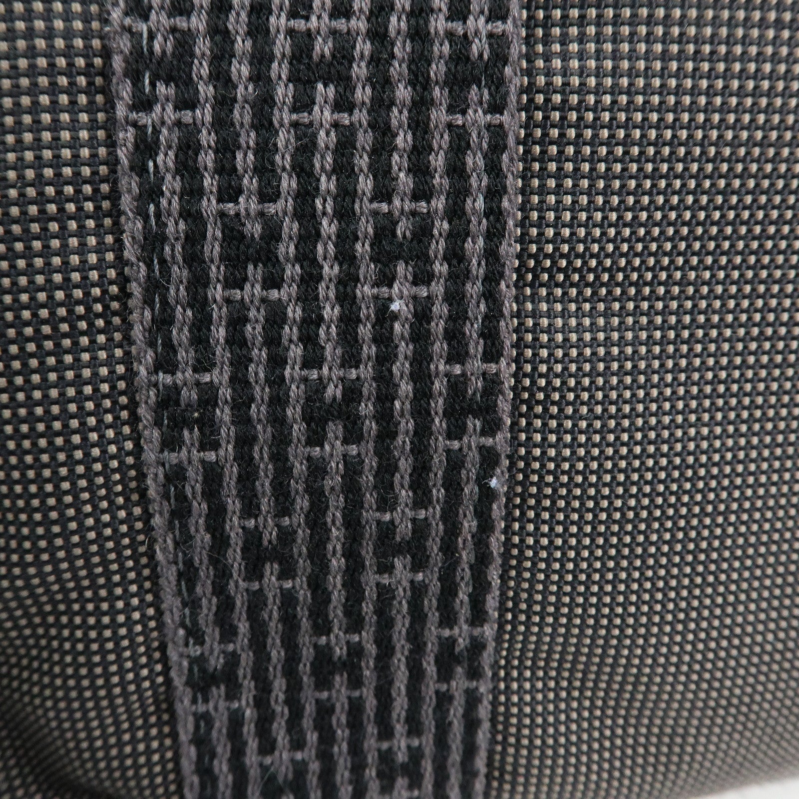 HERMES Herline Canvas Bassac PM Fourre Tout Shoulder Bag Black