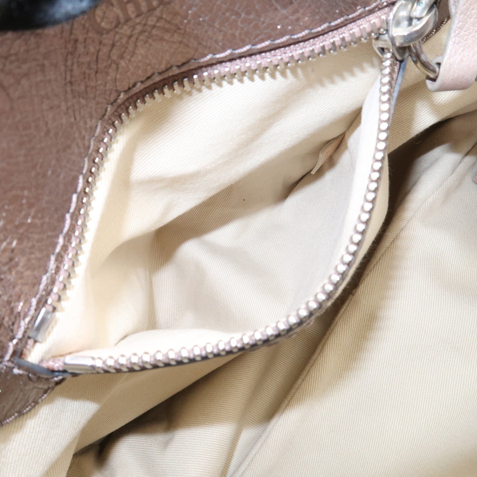 Chloe Denim Leather Shoulder Bag Crossbody Bag Indigo Blue Silver Used