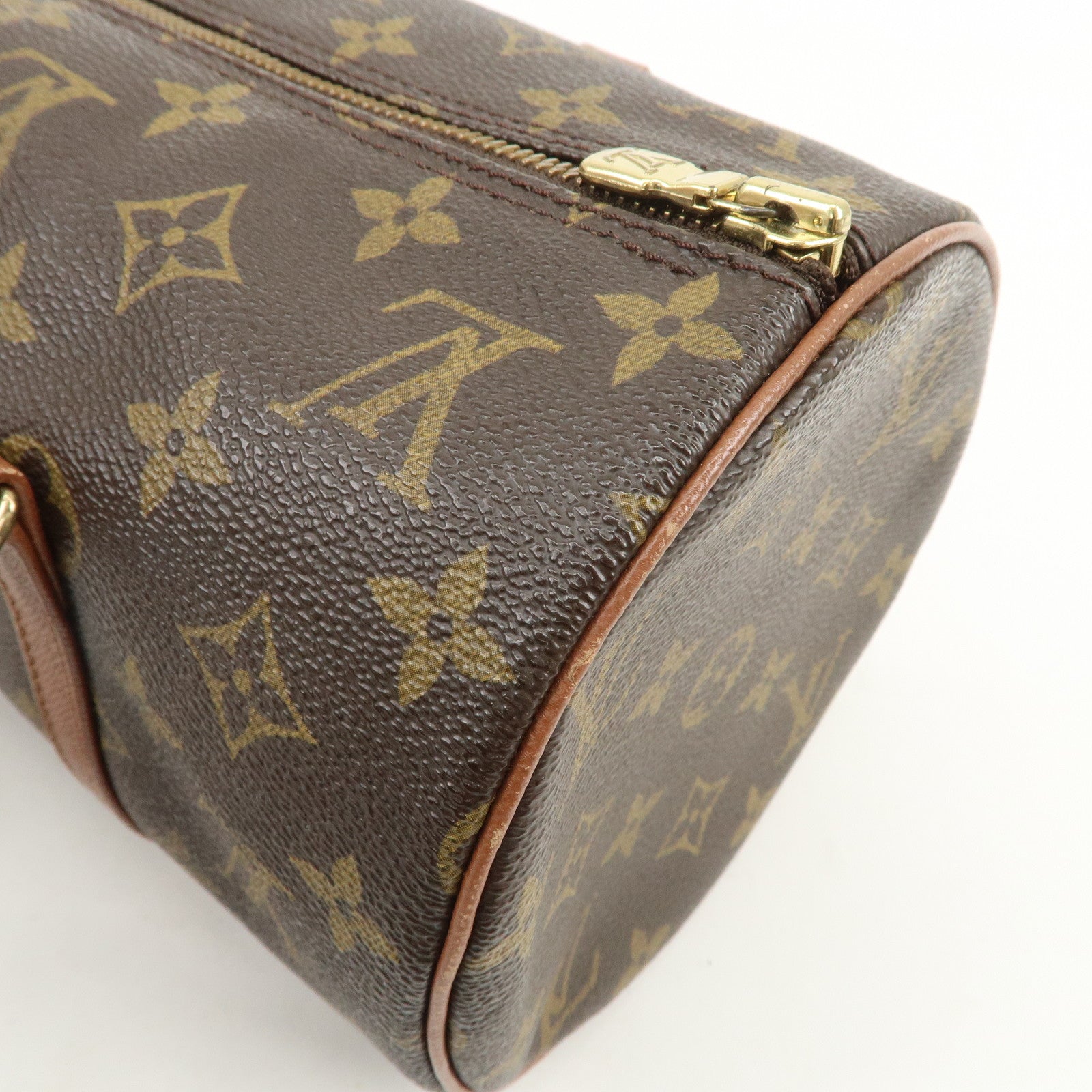 Louis Vuitton Monogram Papillon 30 Hand Bag Brown M51365