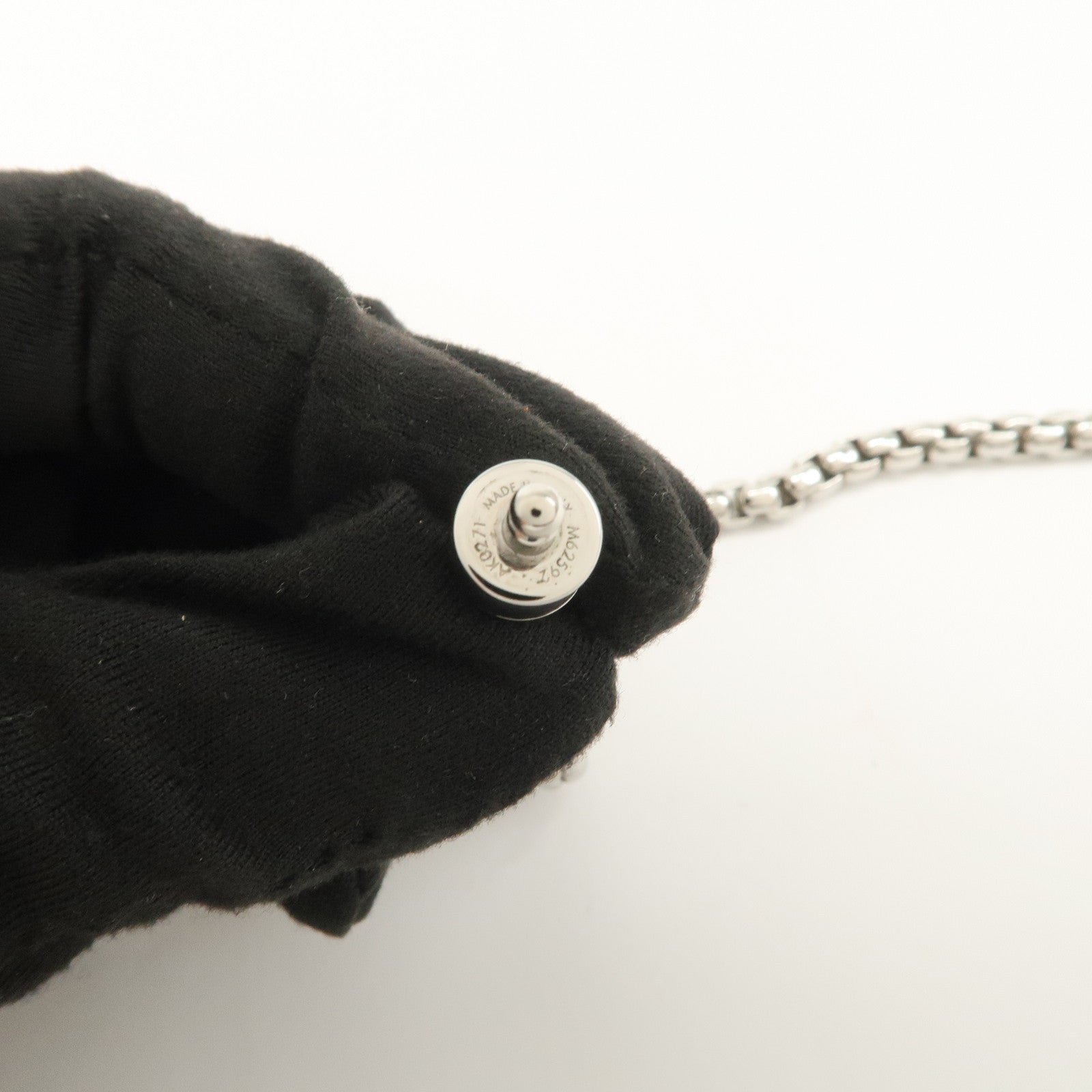 Louis Vuitton Monogram Eclips Monogram Metal Chain Bracelet M62592