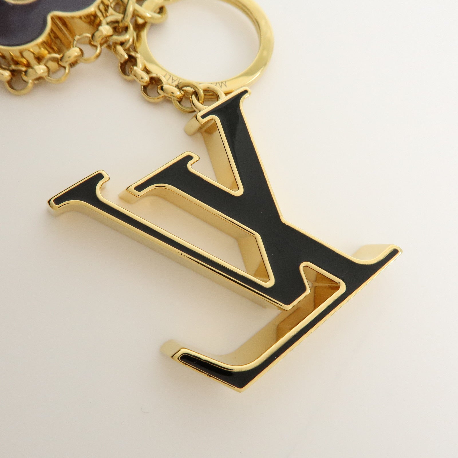 Louis Vuitton Fleur de Monogram Metal Bag Charm Key Charm M01652