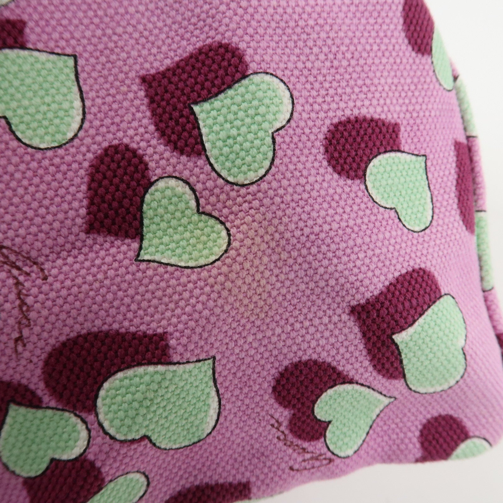 GUCCI Children's Canvas Leather Tote Bag Hand Bag Pink Ivory 284721 Used