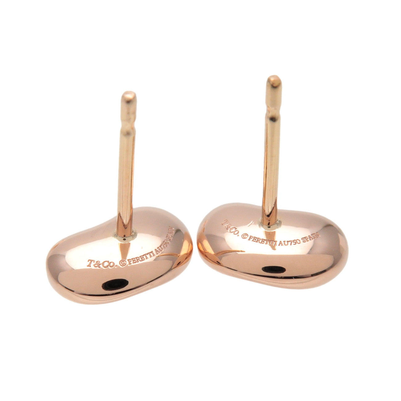 Tiffany & Co Bean Earrings 750PG Rose Gold
