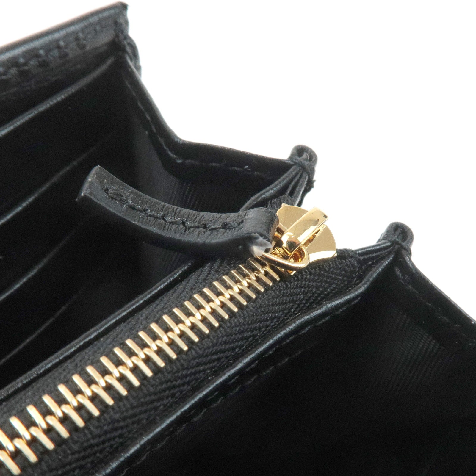 GUCCI Jackie 1961 Leather Chain Wallet WOC Black 652681.0416 Used