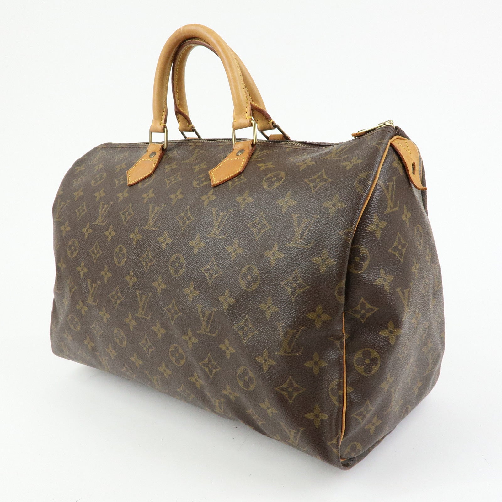 Louis Vuitton Monogram Speedy 40 Hand Bag Boston Bag Brown M41522