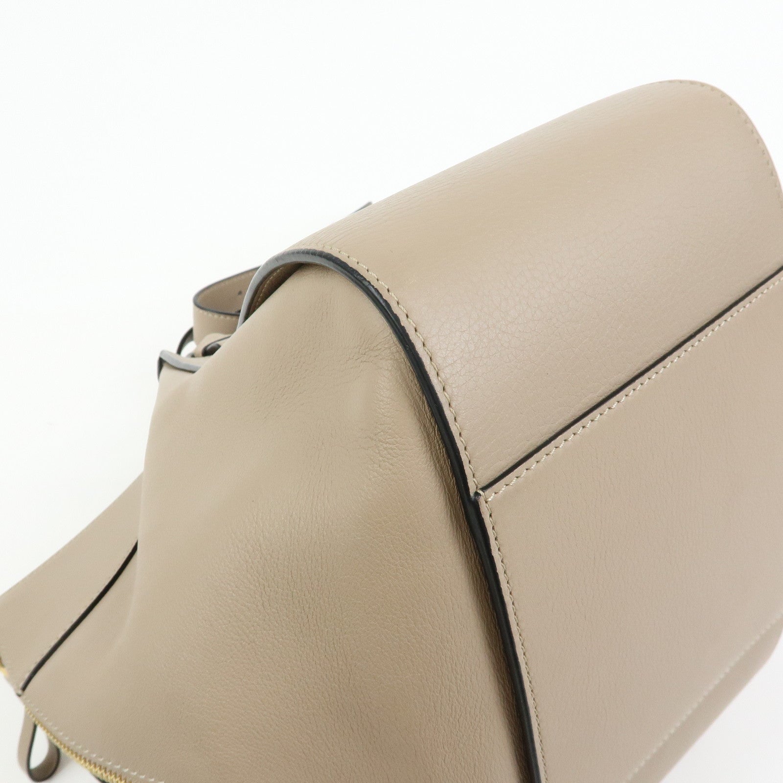 LOEWE Anagram Hammock Small Leather Shoulder Crossbody Bag Greige