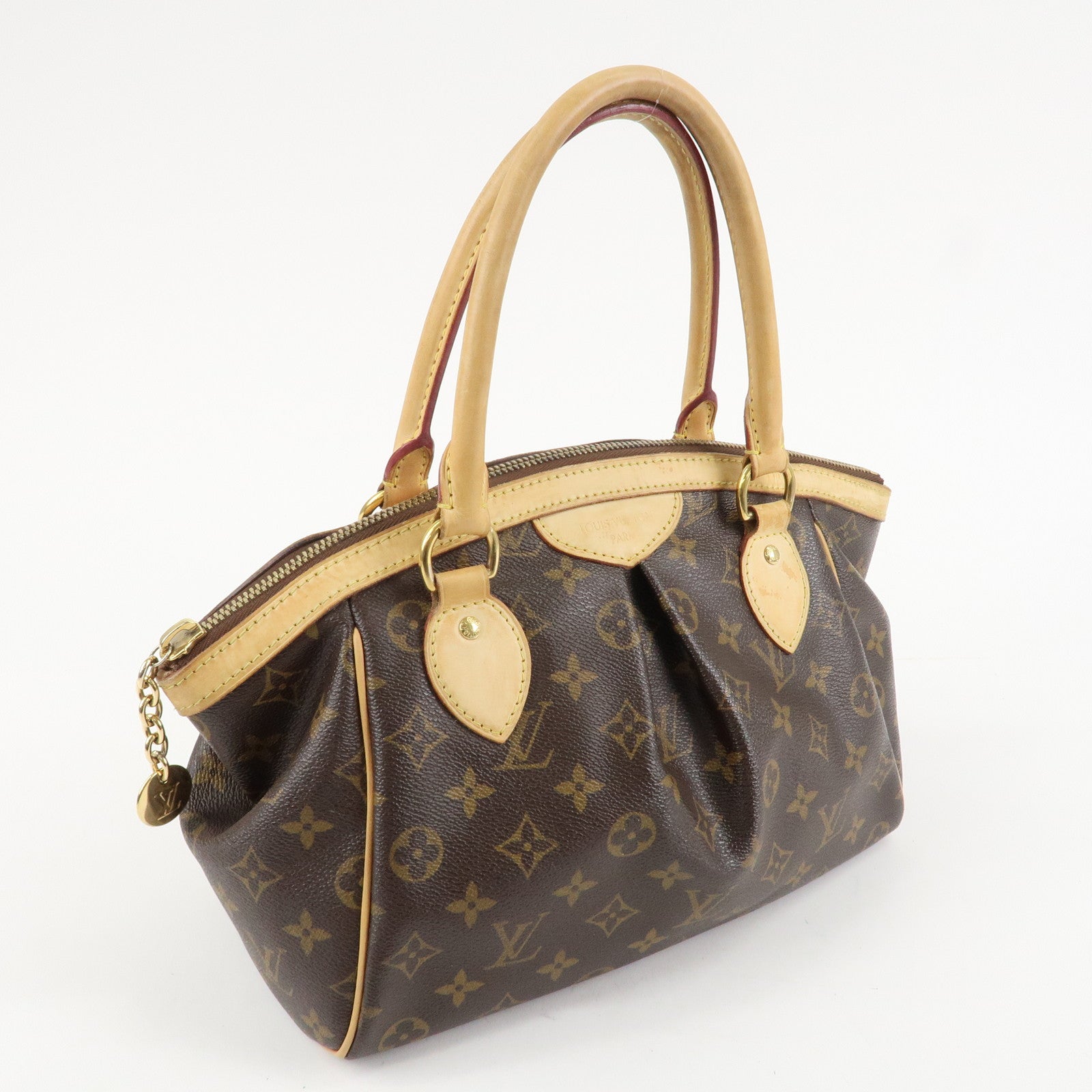 Louis Vuitton Monogram Canvas Tivoli PM Hand Bag Brown M40143 Used