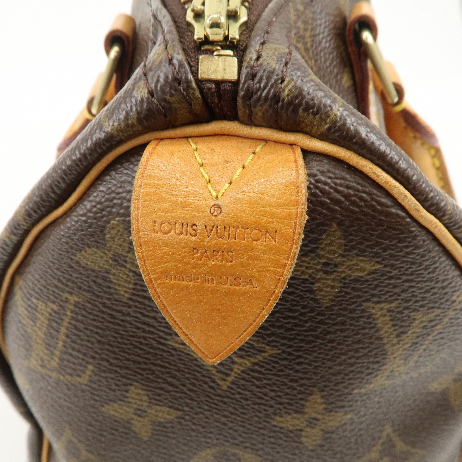 Louis Vuitton Monogram Speedy 25 Boston Bag Hand Bag Brown M41528