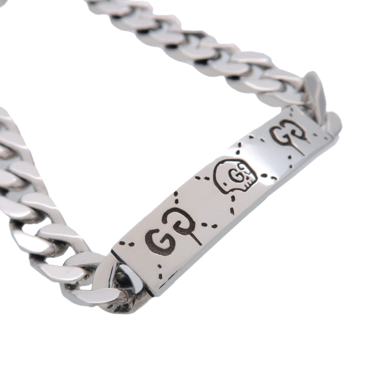 GUCCI Ghost Bracelet Size 18 SV925 Silver