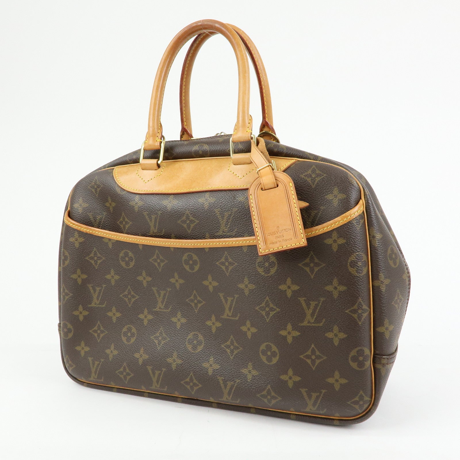 Louis Vuitton Monogram Canvas Deauville Hand Bag Brown M47270