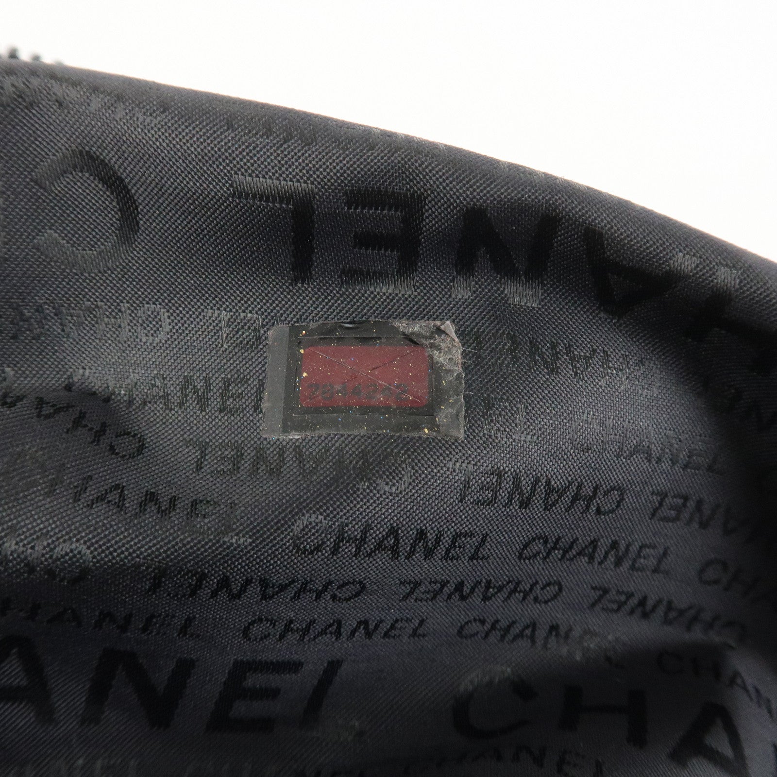 CHANEL Sports Line Nylon Boston Bag Travel Bag Beige Black A19976